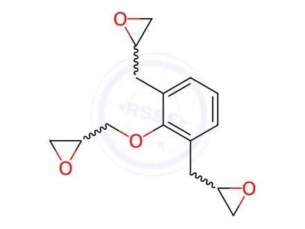 Chemical structure of 2,2'-[[2-(oxiranylmethoxy)-1,3-phenylene]bis(methylene)]bisoxirane