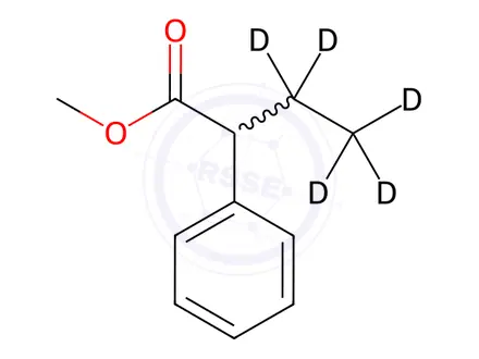 Chemical structure of 2-Phenylbutyric Acid-d5 Methyl Ester