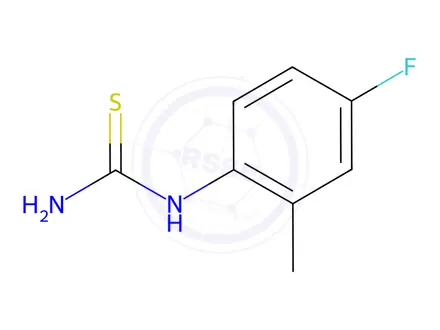 Chemical structure of (4-fluoro-2-methylphenyl)thiourea