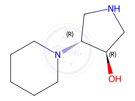 Chemical structure of trans-4-(Piperidin-1-yl)pyrrolidin-3-ol