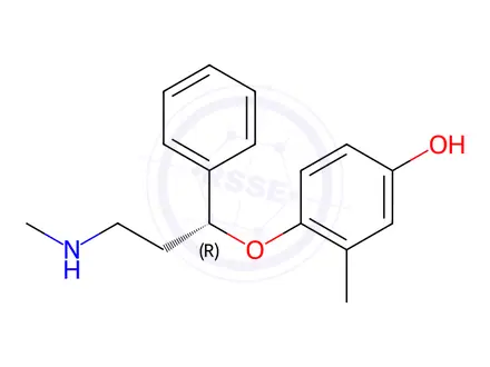 Chemical structure of Atomoxetine Hydrochloride Impurity 39 (4-Hydroxy Atomoxetine Hydrochloride)