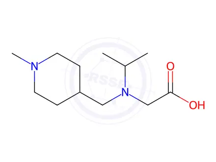 Chemical structure of 2-(Isopropyl((1-methylpiperidin-4-yl)methyl)amino)acetic acid