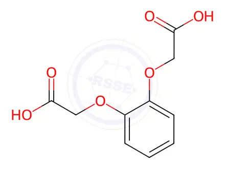 Chemical structure of 2-(Carboxymethoxy)phenoxyacetic acid hydrate