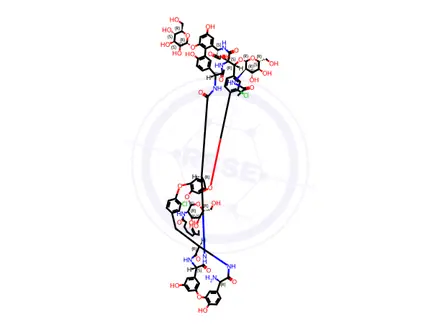 Chemical structure of Teicoplanin Impurity 12 (TA 2-1a) (RRT 0.85)