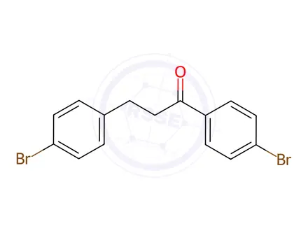 Chemical structure of 4'-Bromo-3-(4-bromophenyl)propiophenone