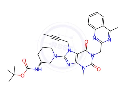 Chemical structure of Linagliptin Impurity 133