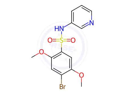 Chemical structure of 4-Bromo-2,5-dimethoxy-N-(pyridin-3-yl)benzenesulfonamide