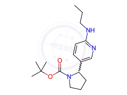 Chemical structure of tert-Butyl 2-(6-(propylamino)pyridin-3-yl)pyrrolidine-1-carboxylate