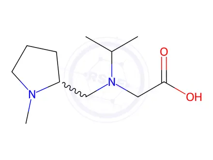 Chemical structure of 2-(Isopropyl((1-methylpyrrolidin-2-yl)methyl)amino)acetic acid