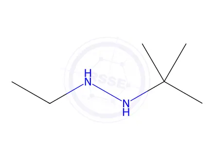 Chemical structure of Hydrazine, 1-(1,1-dimethylethyl)-2-ethyl-