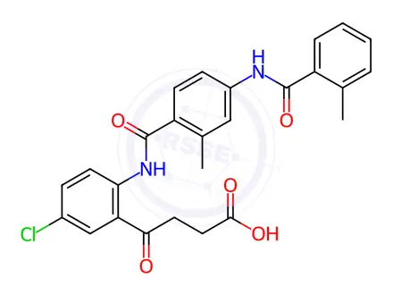 Chemical structure of Tolvaptan Impurity 23