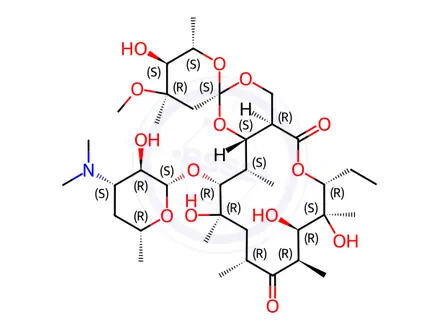 Chemical structure of Erythromycin EP Impurity C