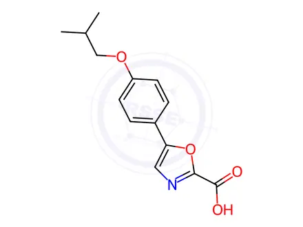 Chemical structure of 5-(4-Isobutoxyphenyl)oxazole-2-carboxylic acid