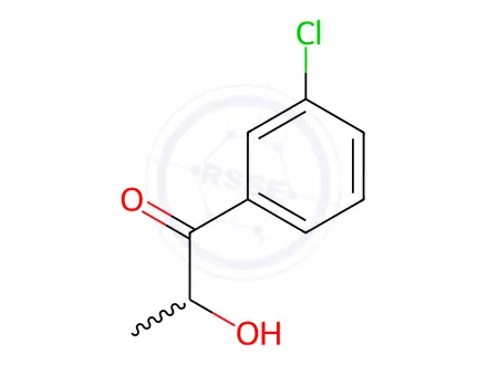 Chemical structure of Bupropion USP Related Compound C