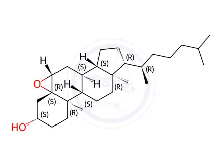 Chemical structure of 5β,6β-epoxycholestanol