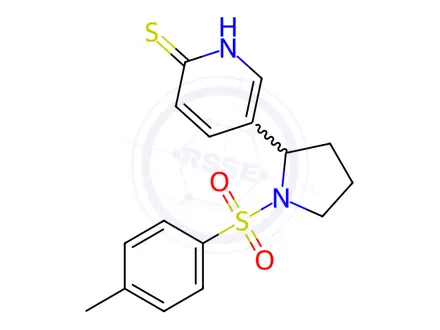 Chemical structure of 5-(1-Tosylpyrrolidin-2-yl)pyridine-2(1H)-thione