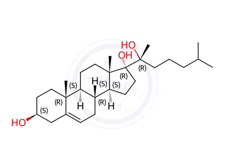Chemical structure of (20R)-17α,20-Dihydroxycholesterol