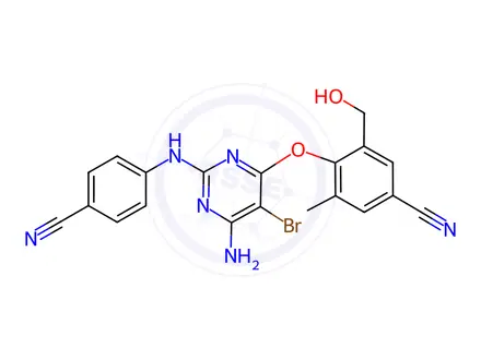 Chemical structure of Etravirine Impurity 1