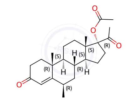 Chemical structure of Medroxyprogesterone Acetate EP Impurity D