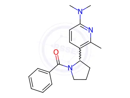 Chemical structure of (2-(6-(Dimethylamino)-2-methylpyridin-3-yl)pyrrolidin-1-yl)(phenyl)methanone