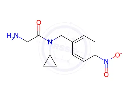 Chemical structure of 2-Amino-N-cyclopropyl-N-(4-nitrobenzyl)acetamide