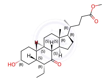Chemical structure of Obeticholic Acid Impurity 30