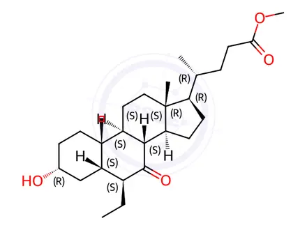 Chemical structure of Obeticholic Acid Impurity 34