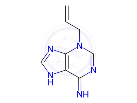 Chemical structure of 3-(2-Propenyl)adenine