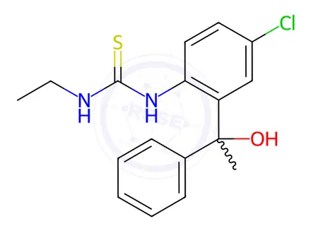Chemical structure of Etifoxine Impurity 1