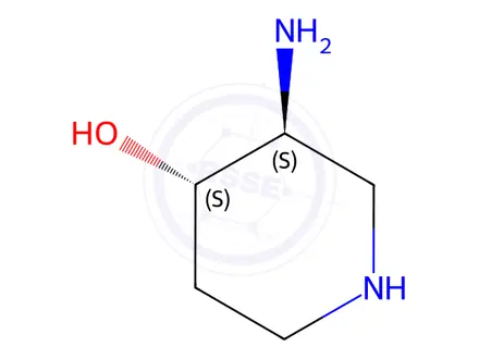 Chemical structure of (3S,4S)-3-aminopiperidin-4-ol dihydrochloride