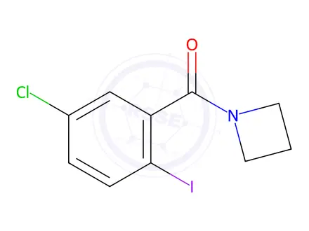 Chemical structure of Azetidin-1-yl(5-chloro-2-iodophenyl)methanone