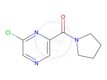 Chemical structure of (6-Chloropyrazin-2-yl)(pyrrolidin-1-yl)methanone