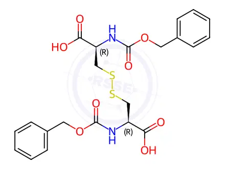 Chemical structure of (Z-Cys-OH)2 (Disulfide bond)