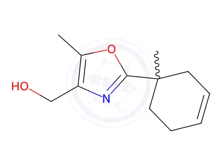 Chemical structure of (5-Methyl-2-(1-methylcyclohex-3-en-1-yl)oxazol-4-yl)methanol