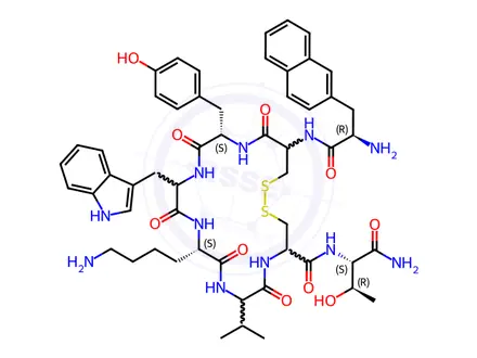 Chemical structure of Lanreotide acetate