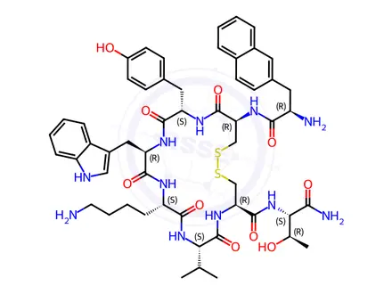 Chemical structure of Lanreotide