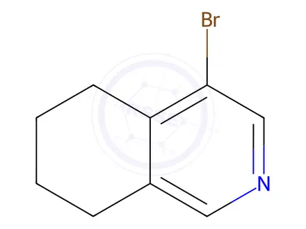 Chemical structure of 4-bromo-5,6,7,8-tetrahydroisoquinoline