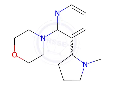 Chemical structure of 4-(3-(1-Methylpyrrolidin-2-yl)pyridin-2-yl)morpholine