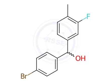 Chemical structure of (4-Bromophenyl)(3-fluoro-4-methylphenyl)methanol