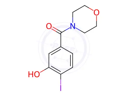 Chemical structure of (3-Hydroxy-4-iodophenyl)(morpholino)methanone