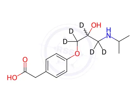 Chemical structure of Metoprolol Acid-d5