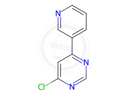 Chemical structure of 4-chloro-6-(pyridin-3-yl)pyrimidine