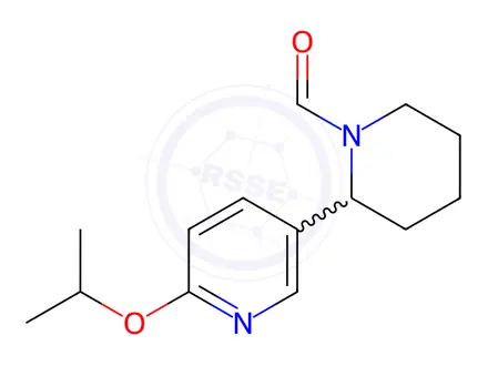 Chemical structure of 2-(6-Isopropoxypyridin-3-yl)piperidine-1-carbaldehyde