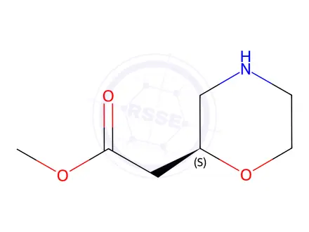 Chemical structure of methyl 2-((S)-morpholin-2-yl)acetate