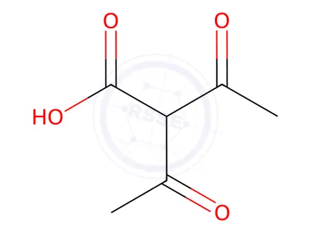 Chemical structure of BUTANOIC ACID, 2-ACETYL-3-OXO-
