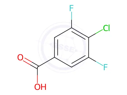 Chemical structure of 4-Chloro-3,5-difluorobenzoic Acid