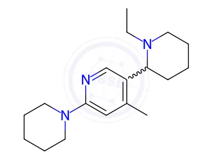 Chemical structure of 5-(1-Ethylpiperidin-2-yl)-4-methyl-2-(piperidin-1-yl)pyridine