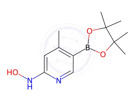Chemical structure of N-(4-Methyl-5-(4,4,5,5-tetraMethyl-1,3,2-dioxaborolan-2-yl)pyridin-2-yl)hydroxylaMine