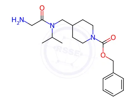 Chemical structure of Benzyl 4-((2-amino-N-isopropylacetamido)methyl)piperidine-1-carboxylate