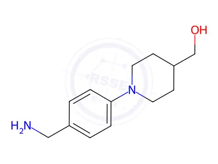 Chemical structure of {1-[4-(aminomethyl)phenyl]piperidin-4-yl}methanol